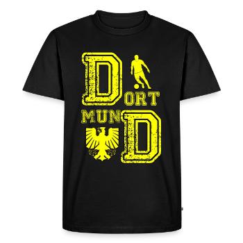 Dortmund - T-shirt Premium bio Homme - noir - Devant - Nico (187cm)