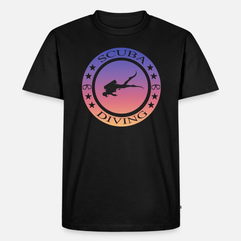 Scuba Diving - Männer Premium Bio T-Shirt - Schwarz