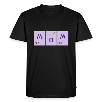 Maman (tungstène tordu deux fois, oxygène) - T-shirt Premium bio Homme - noir - Devant - Nico (187cm)