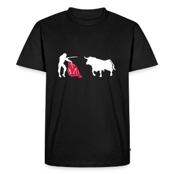 Evolution Tauromachie - Torero - Matador - T-shirt Premium bio Homme - noir - Devant - Nico (187cm)
