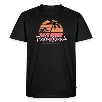 Psalm Beach (1) - Summer badge Psalm 139 - Männer Premium Bio T-Shirt - Schwarz - Vorne - Nico (187cm)