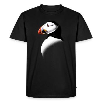 Atlantic Puffin - Men's Premium Organic T-Shirt - black - Front - Nico (187cm)