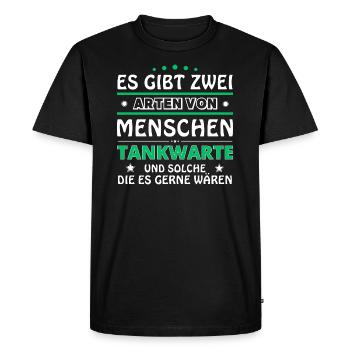Cadeau de pompiste - deux types de... Concevoir - T-shirt Premium bio Homme - noir - Devant - Nico (187cm)
