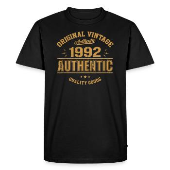 Authentic 1992 Cadeau D'anniversaire Original 1992 - T-shirt Premium bio Homme - noir - Devant - Nico (187cm)