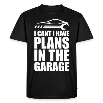 Funny Garage Sayings Car Mechanic repair cars - Men's Premium Organic T-Shirt - black - Front - Nico (187cm)