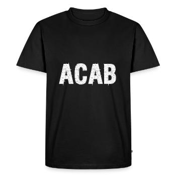 All cops are bastards ACAB - Men's Premium Organic T-Shirt - black - Front - Nico (187cm)