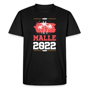 Malle 2022 - Men's Premium Organic T-Shirt - black - Front - Nico (187cm)