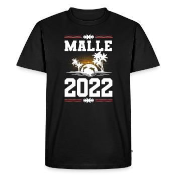 Malle 2022 - Men's Premium Organic T-Shirt - black - Front - Nico (187cm)