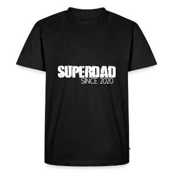 Superdad depuis 2020 - T-shirt Premium bio Homme - noir - Devant - Nico (187cm)
