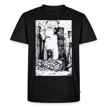 Graffiti street art - T-shirt Premium bio Homme - noir - Devant - Nico (187cm)
