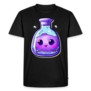 Cute Kawaii Potion - Men's Premium Organic T-Shirt - black - Front - Nico (187cm)
