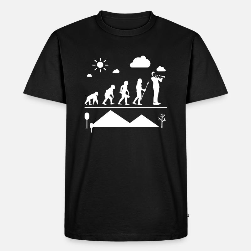 Oboe Oboe Evolution - Männer Premium Bio T-Shirt - Schwarz