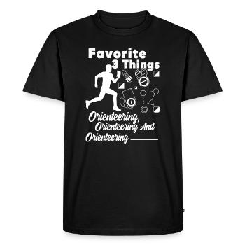 Orienteering Orienteering Lover - Men's Premium Organic T-Shirt - black - Front - Nico (187cm)