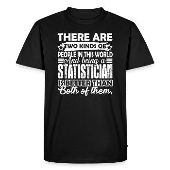Statisticien être un statisticien - T-shirt Premium bio Homme - noir - Devant - Nico (187cm)