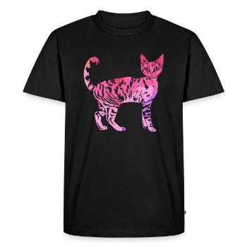 Devon rex cat Devon rex cat Colorful - Men's Premium Organic T-Shirt - black - Front - Nico (187cm)