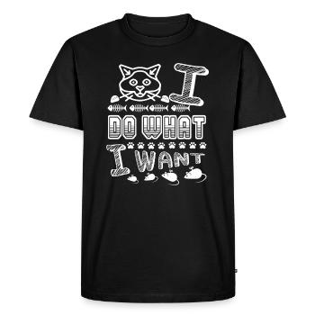 Birman cat Birman cat I Do What I Want - Men's Premium Organic T-Shirt - black - Front - Nico (187cm)