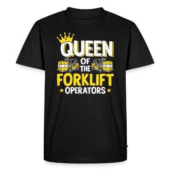 Forklift Driver Forklift Operator - Men's Premium Organic T-Shirt - black - Front - Nico (187cm)