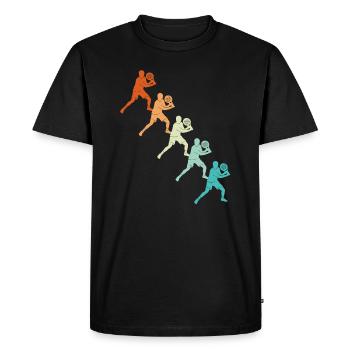 Padel Tennis Vintage Padel Player Padel - T-shirt Premium bio Homme - noir - Devant - Nico (187cm)