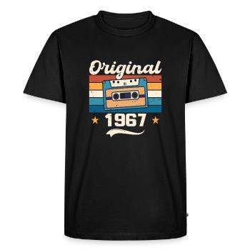 Born Gift Original 1967 Gift Idea 1967 - T-shirt Premium bio Homme - noir - Devant - Nico (187cm)