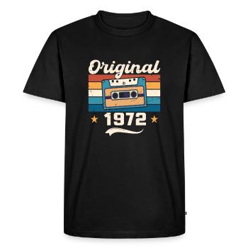 Born Gift Original 1972 Gift Idea 1972 - T-shirt Premium bio Homme - noir - Devant - Nico (187cm)