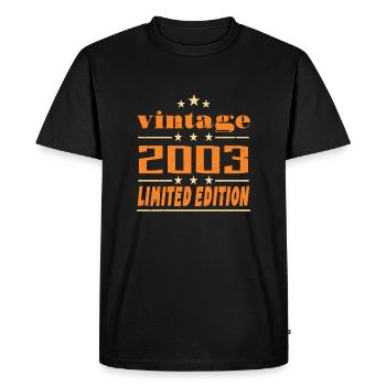 2003 Vintage Retro Birthday Bday Gift 2003 - T-shirt Premium bio Homme - noir - Devant - Nico (187cm)
