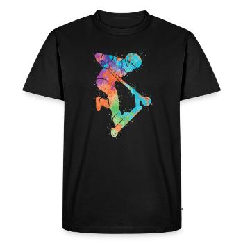 Kick Scooter Colorful Scooter Rider Stunt Scooter - T-shirt Premium bio Homme - noir - Devant - Nico (187cm)