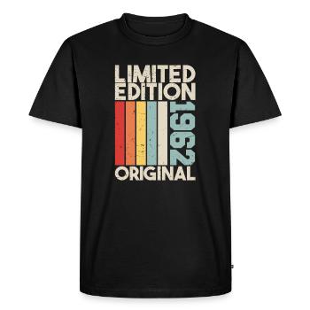 1962 - Cadeau d’anniversaire en édition limitée 1962 Original - T-shirt Premium bio Homme - noir - Devant - Nico (187cm)