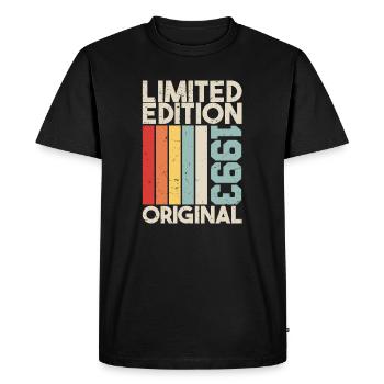 1993 - Cadeau d’anniversaire en édition limitée 1993 Original - T-shirt Premium bio Homme - noir - Devant - Nico (187cm)