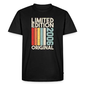 2006 - Cadeau d’anniversaire en édition limitée 2006 Original - T-shirt Premium bio Homme - noir - Devant - Nico (187cm)