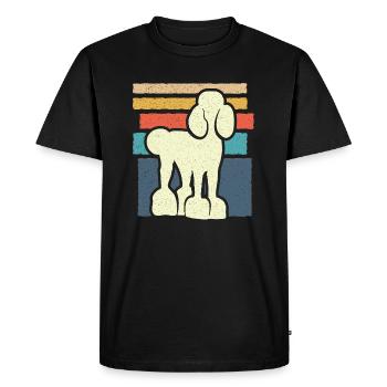 Poodle Lover Dog Owner Boy Dog Poodle - Men's Premium Organic T-Shirt - black - Front - Nico (187cm)