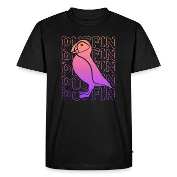 Puffin Girl Puffins Women's Puffin - Men's Premium Organic T-Shirt - black - Front - Nico (187cm)