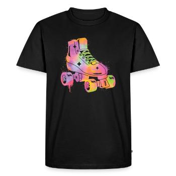 Patinage à roulettes Patins à roulettes Femmes Filles Patins à roulettes - T-shirt Premium bio Homme - noir - Devant - Nico (187cm)