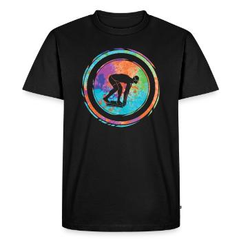 Nageurs Natation Enfants Garçons Filles Natation - T-shirt Premium bio Homme - noir - Devant - Nico (187cm)