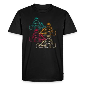 Go-Kart Motorsport Karts Hommes Garçons Kart Race - T-shirt Premium bio Homme - noir - Devant - Nico (187cm)