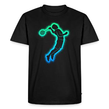 Badminton Badminton Joueurs Hommes Badminton Garçons - T-shirt Premium bio Homme - noir - Devant - Nico (187cm)