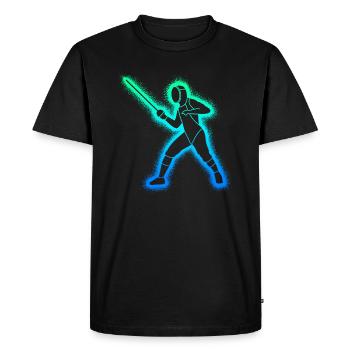 Fencing Fencing Art Children Men Boys Fencing - Men's Premium Organic T-Shirt - black - Front - Nico (187cm)