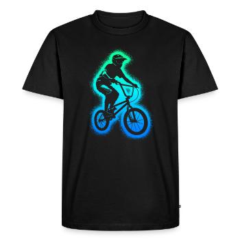BMX Bike Stunts Homme Garçons Vélo BMX Enfants - T-shirt Premium bio Homme - noir - Devant - Nico (187cm)
