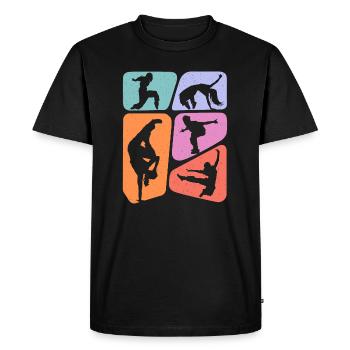 Breakdance Breakdancer Kids Girls Breakdancing - Men's Premium Organic T-Shirt - black - Front - Nico (187cm)
