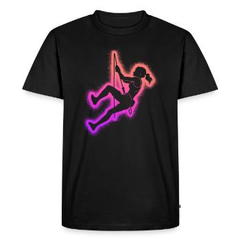 Escalade de bloc Alpinisme Filles Escalade - T-shirt Premium bio Homme - noir - Devant - Nico (187cm)
