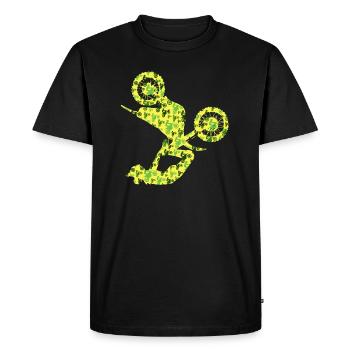 Dirt Biker Motard Garçons Hommes Motocross - T-shirt Premium bio Homme - noir - Devant - Nico (187cm)
