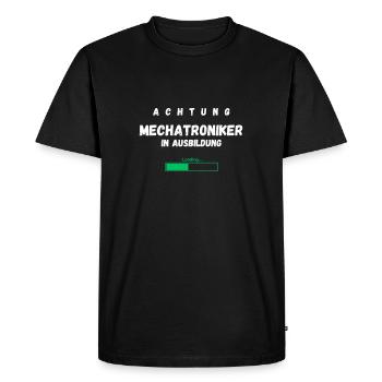 Mécatronicien en formation Profession Drôle de dicton - T-shirt Premium bio Homme - noir - Devant - Nico (187cm)