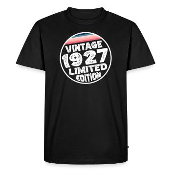 Édition limitée depuis 1927 Cadeau d’anniversaire - T-shirt Premium bio Homme - noir - Devant - Nico (187cm)