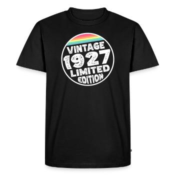 Édition limitée depuis 1927 Cadeau d’anniversaire - T-shirt Premium bio Homme - noir - Devant - Nico (187cm)