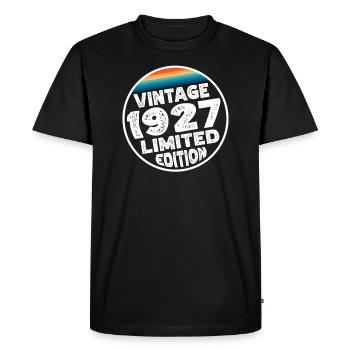 Édition limitée depuis 1927 Cadeau d’anniversaire - T-shirt Premium bio Homme - noir - Devant - Nico (187cm)