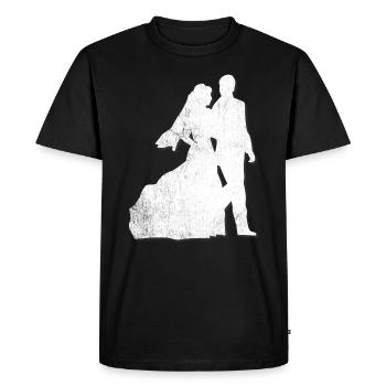 Mariage mariée mariage - T-shirt Premium bio Homme - noir - Devant - Nico (187cm)