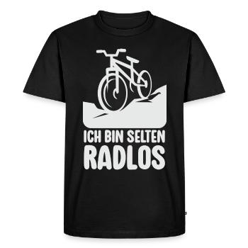 Rarement vélo sans roues vélo de montagne vélo de route vélo - T-shirt Premium bio Homme - noir - Devant - Nico (187cm)