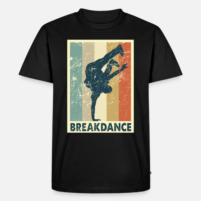 Breakdance - Männer Premium Bio T-Shirt - Schwarz