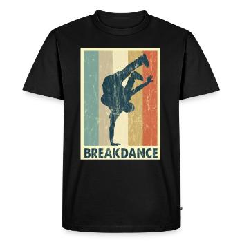 Breakdance B-boying Poirier Danse Jeune fils - T-shirt Premium bio Homme - noir - Devant - Nico (187cm)