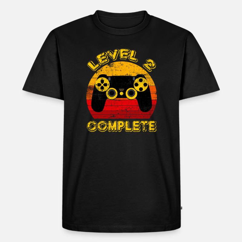 LEVEL 2 KOMPLETT - Männer Premium Bio T-Shirt - Schwarz