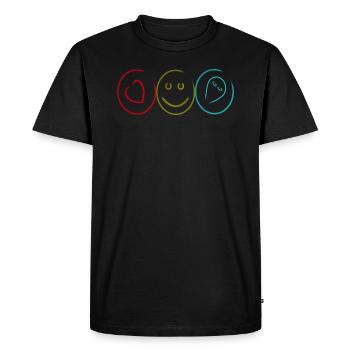 Délice de pilule - T-shirt Premium bio Homme - noir - Devant - Nico (187cm)
